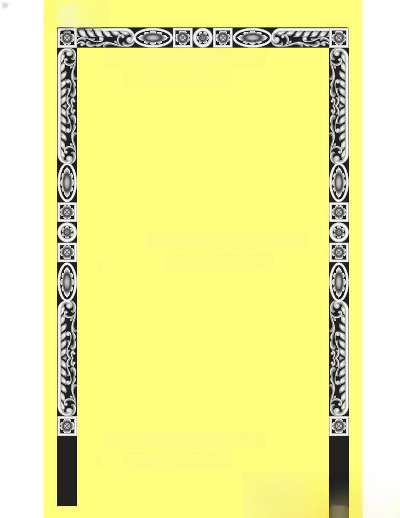 MD - MIX-11 Classic Architectural Border Frame 3D Relief Model
